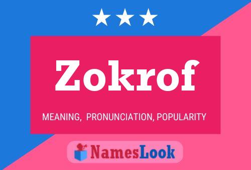 ملصق اسم Zokrof