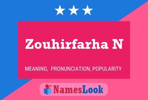 ملصق اسم Zouhirfarha N