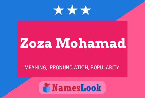 ملصق اسم Zoza Mohamad