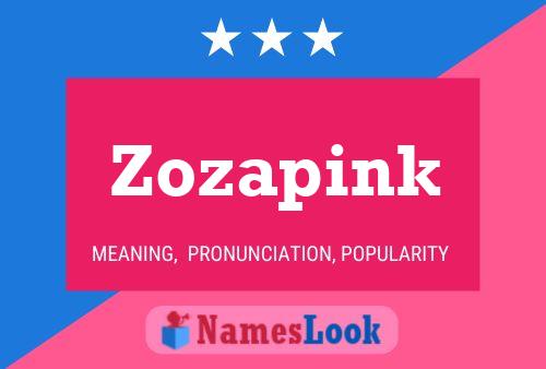 ملصق اسم Zozapink