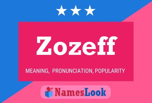 ملصق اسم Zozeff