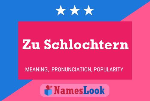 ملصق اسم Zu Schlochtern