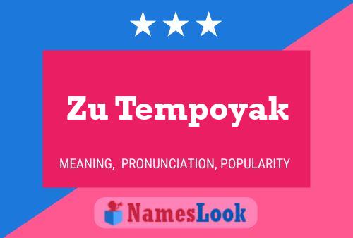 ملصق اسم Zu Tempoyak