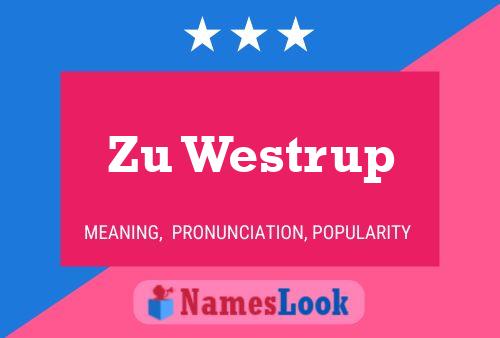 ملصق اسم Zu Westrup