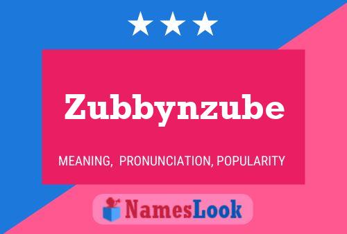 ملصق اسم Zubbynzube