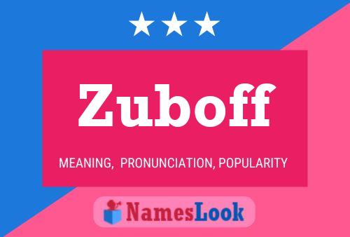 ملصق اسم Zuboff