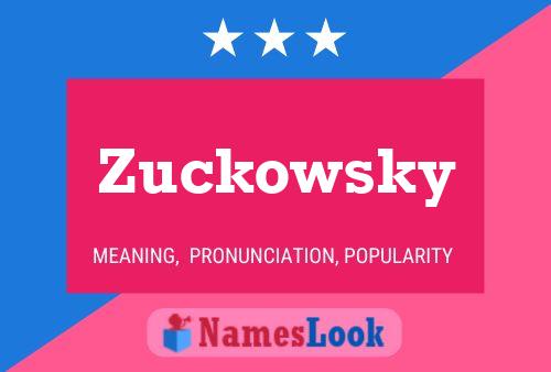 ملصق اسم Zuckowsky