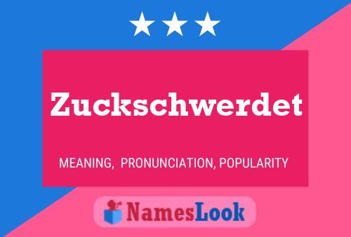 ملصق اسم Zuckschwerdet