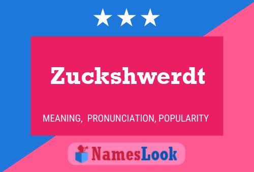 ملصق اسم Zuckshwerdt