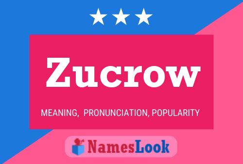 ملصق اسم Zucrow