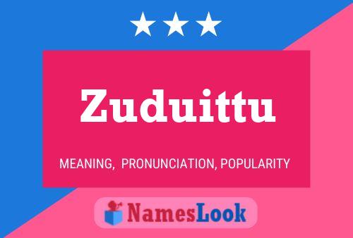 ملصق اسم Zuduittu