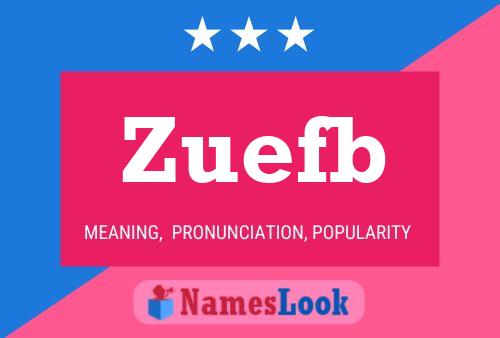 ملصق اسم Zuefb