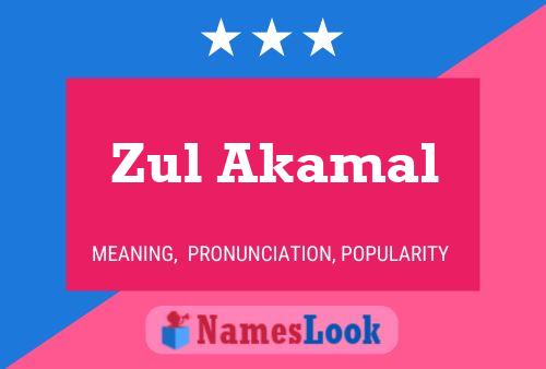 ملصق اسم Zul Akamal