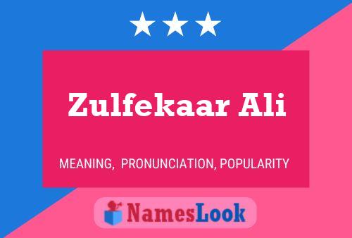 ملصق اسم Zulfekaar Ali