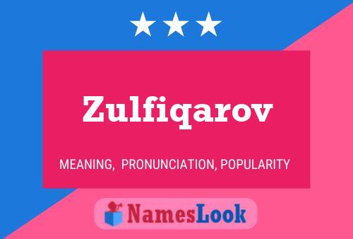 ملصق اسم Zulfiqarov