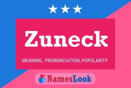 ملصق اسم Zuneck