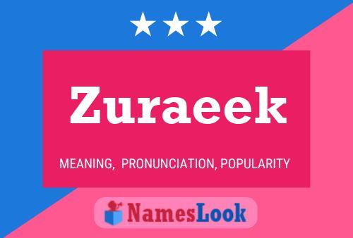 ملصق اسم Zuraeek