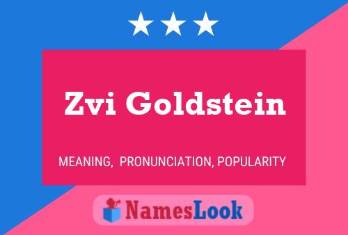 ملصق اسم Zvi Goldstein