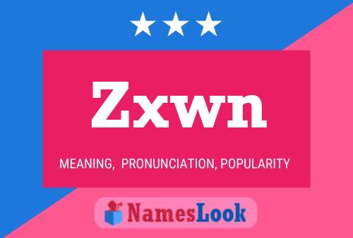 ملصق اسم Zxwn