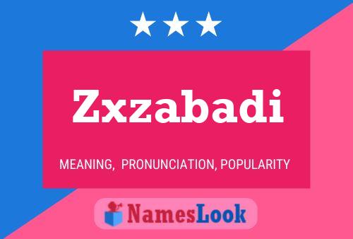 ملصق اسم Zxzabadi